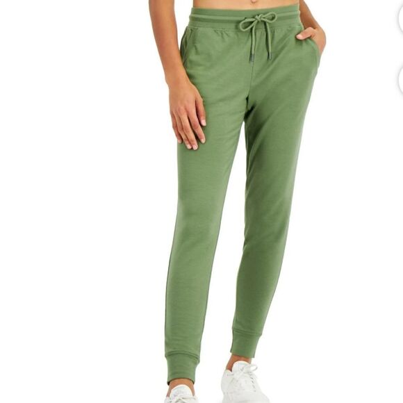ID Ideology Women's Slim Leg Jogger Pants Green olivine - Picture 2 of 9